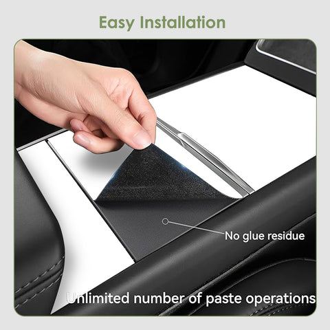 Center Console Wrap Cover Kit For Tesla Model 3 Highland Model Y Juniper 2025+