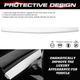 2x Matte White Dashboard Overlay Strip Cover For Tesla Model 3 2017-2023 & Model Y 2020-up