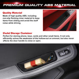 Door Storage Box Tray Organizer Compatible with Porsche Macan S/T/GTS/Turbo 2015-up Interior Car Door Side Handle Insert Pocket Holder Glove Pallet Accessories (4 Packs w/Anti-slip pads)