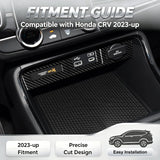 Wood/Carbon Look Console USB Port Charger Switch Panel Cover For Honda CRV 2023+