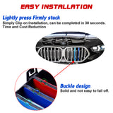 Tri-Colored Front Center Kidney Grille Strips Clip Cover For BMW X6 G06 2020-up