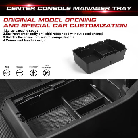 Console Armrest Box Secondary Storage Insert Tray For Honda Civic 11th Gen 22-up