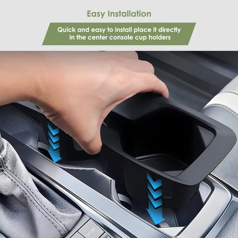 Front Center Console Dual Water Cup Holder Insert For Toyota Camry 2025 2026