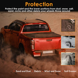 x xotic tech Mud Flaps Splash Guard Compatible with Nissan Frontier S/SV 2022 2023 2024 2025 2026 2027, No Drill Front & Rear Mudguards Fender Protector Set w/Hardware Pickup Truck Accessories(4PCS)