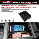 Center Console Armrest Box Secondary Storage Coin Holder Tray Organizer w/Black Anti-Dust Mats , Compatible with Hyundai Palisade 2020-2022
