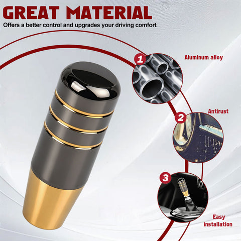 JDM Universal Aluminum Manual Racing Car Gear Stick Shift Knob Shifter Lever