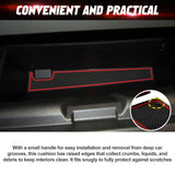 x xotic tech Door Slot Mat Compatible with Ford Mustang 2015-2023, Center Console Liner Organizer Non-Slip Cup Holder Insert Groove Door Pocket Pad Car Accessories