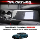 Carbon Fiber Look Center Console Armrest Box Cover Trim For Toyota Camry 2025-up