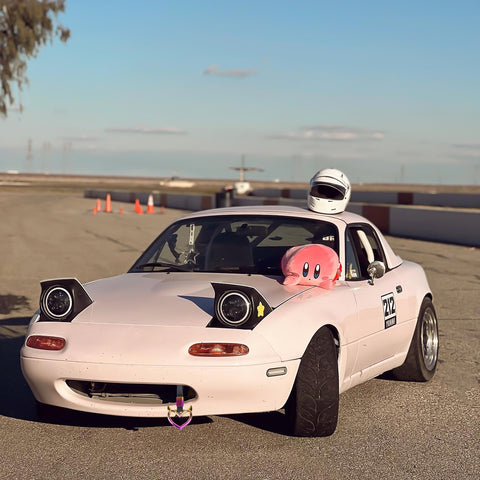 x xotic tech JDM Devil Shaped Tsurikawa Subway Train Bus Handle Straps Drift Charm Rear Bumper Warning Loops Ring for Cars, SUV Interior Exterior Decoration