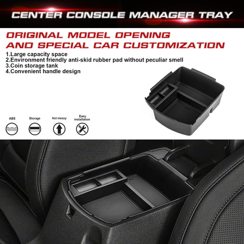 Non-Slip Console Armrest Box Storage Holder Container For Kia Seltos 2020-2023