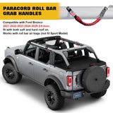 4pcs/Set Roll Bar Grab Handles Accessories For Ford Bronco 2/4 doors 2021-2025