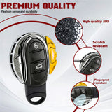 x xotic tech JCW Style Key Fob Cover Case Shell Replacement Compatible with MINI Cooper 3rd Gen F55 F56 F57 F54 Clubman, Gen2 F60 Countryman Smart Key, Brake Disk Shape