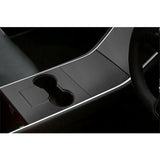 4pcs/Set Center Console Wrap Decor Sticker Accessories for Tesla Model 3/Y 17-20