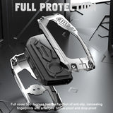 x xotic tech Mech Style Heavy Metal Key Fob Cover Compatible with BMW 2023 2024 2025 X1 X5 X6 X7 i7 Xi 3 5 7 Series 740i 760i XM IX IX3 I5 I7, Zinc Alloy Key Case Protector Shell Keychain