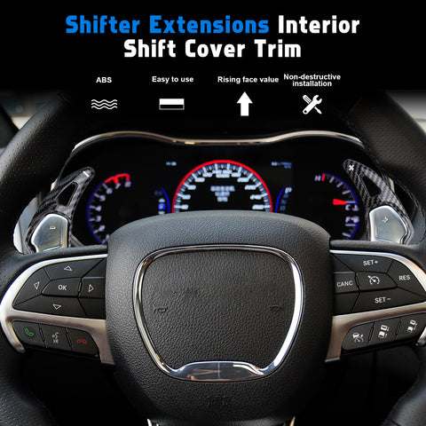 Paddle Shifter Extension Cover For Dodge Challenger Charger Durango SRT/Hellcat