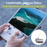 x xotic tech No Disassembly Tablet Holder Compatible with RC-N1/RC-N2/RC-N3 Controller of DJI Flip/Neo/Mini 4K/ 2 SE/Air 3/ Mini 3/4 Pro, Foldable Smartphone Ipad Stand Mount Holder Bracket Lanyard