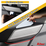 x xotic tech Door Side Handle Storage Box Compatible with Ford Bronco 2021-2025 Interior Accessories, Door Grab Armrest Phone Pocket Insert Organizer Tray Container w/Black Mat