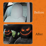 Auto Universal Fit Front Seat Halloween Scary Personalized Mask Head Rest Cover