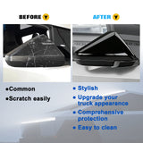 x xotic tech Door Side Rearview Mirror Cover Caps Protection Compatible with Tesla Cybertruck 2024 2025 Left & Right Exterior Accessories, (2PCS, Matte Carbon Fiber Pattern)