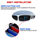 Tri-Colored Front Kidney Grille Strips Clip Cover For BMW 3 Series GT 2013-2016