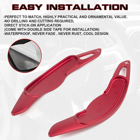 Have one to sell? Sell now Red Aluminum Paddle Shifter Extension For Mini Cooper/Hatch/Hardtop F55 F56 F57