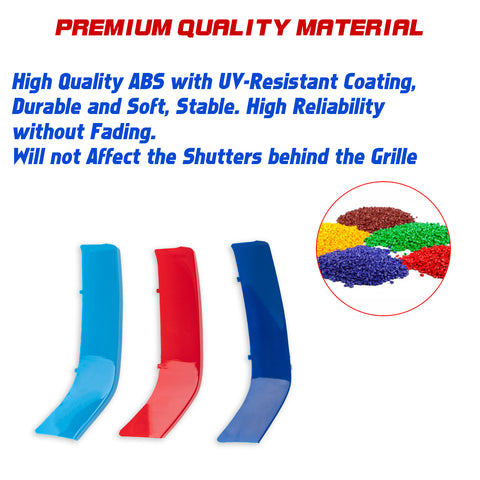M-Sport Front Kidney Grille Strips Insert Trim For BMW 2 Series 2014-20 8 Beams