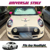 Xotic Tech CarLashes Car Headlight Eyelashes Stickers Fashion Fake Cute Decal Universal for Car Truck Headlamp Headlight