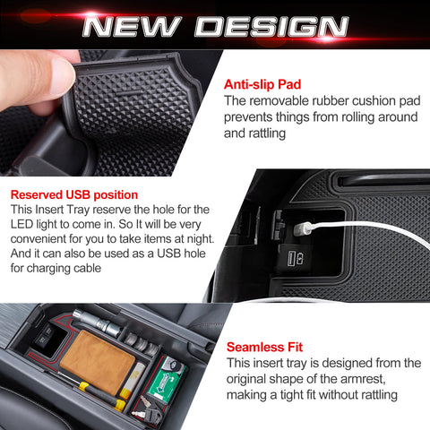 Center Console Organizer for Toyota Camry 2018-2024 Accessories Storage Tray