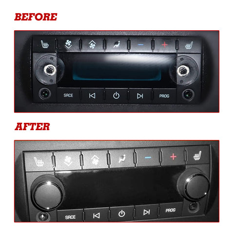 Black Rear Radio Volume Control Knob Button For Chevrolet Silverado GMC Sierra