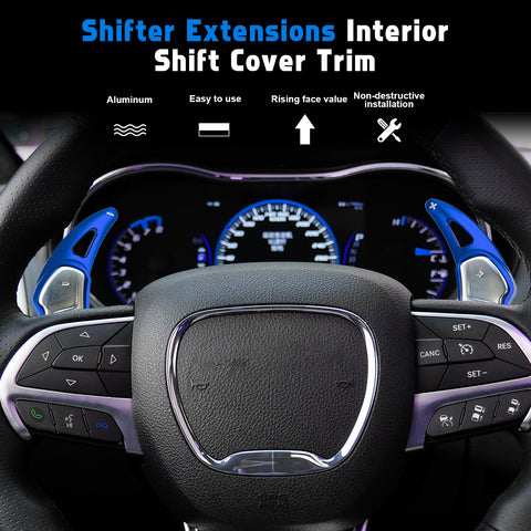 Paddle Shifter Extension Cover For Dodge Challenger Charger Durango SRT/Hellcat