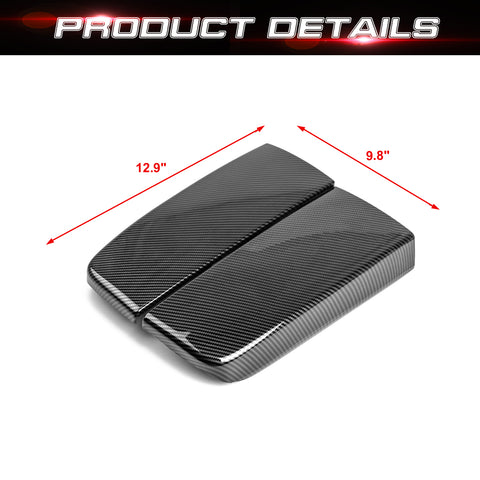 Xotic Tech Carbon Fiber Color Car Center Console Cover, 2PCS Center Armrest Covers Storage Box Protect Trim Accessories Compatible with BMW X5 G05/X7 G07 2019-2024, X6 G06 2020-2024
