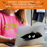 11x4.25 Inches Large Vinyl Car Peeking Monster Bumper Sticker for Cars, Trucks