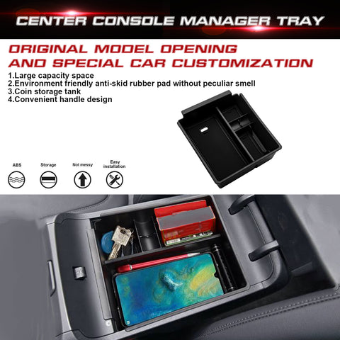 1x Armrest Cover Seat Box Organizer For Hyundai Tucson Limited Hybrid 2022 2023