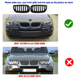 Tri-Colored Front Center Kidney Grille Strips Clip Cover For BMW X3 E83 2003-06