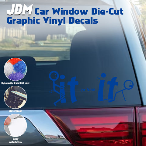 Xotic Tech Fu-ck It Before It Funny JDM Sticker Decal Vinyl Graphic for Cars Bumper Window Trucks Vans Walls Laptop " x 7"
