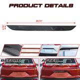 Carbon Fiber Look Fog Light Frame Rear Trunk Lid Cover Decor For Honda CRV 17-19