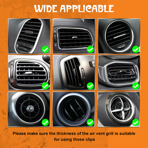 x xotic tech 6PCS Halloween Air Vent Clip Cute Pumpkin Ghost Witch Hat Spider Car Air Freshener Charm Dashboard Air Conditioning Outlet Clip Personalized Interior Decoration Accessories