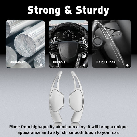 Aluminum Paddle Shifter Extension Decoration Cover For Cadillac XTS 2013-2019