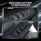 Wood/ Carbon Look Window Control Panel Cover Switch Trim For Honda CRV 2023-2027