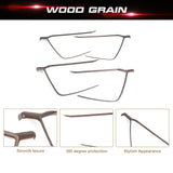 Wood Grain Door Armrest Panel Strip Cover Trim For Toyota RAV4 2019-2024