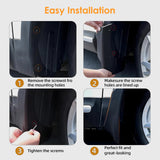 x xotic tech Mud Flaps Splash Guard Compatible with Toyota Tundra 2007-2021 Front & Rear Mudguards Fender Flare Dirt Slush Trap Protector Set Pickup Truck Accessories(4PCS)