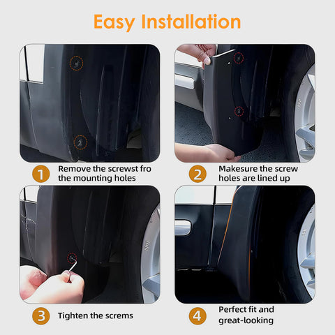 x xotic tech Mud Flaps Splash Guard Compatible with Toyota Tundra 2007-2021 Front & Rear Mudguards Fender Flare Dirt Slush Trap Protector Set Pickup Truck Accessories(4PCS)