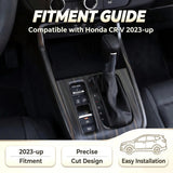 Wood/ Carbon Style Console Gear Shift Panel Trim Accessories For Honda CRV 23-up