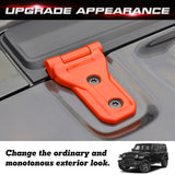 x xotic tech Front Engine Hood Hinge Cover Trim Decoration Exterior Accessories Compatible with Jeep Wrangler JL JLU 2018-up & Gladiator JT Truck 2020-up (2Pcs)