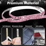 16.4 Ft Rhinestone Auto Dashboard Line Self Adhesive Molding Sticker Trim Strips