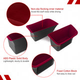 Door Storage Box Tray Organizer Compatible with Porsche Macan S/T/GTS/Turbo 2015-up Interior Car Door Side Handle Insert Pocket Holder Glove Pallet Accessories (4 Packs w/Anti-slip pads)