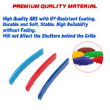 Tri-Colored Front Kidney Grille Strips Clip Cover For BMW 5 Series E39 1995-2003
