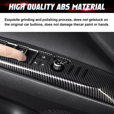 4pcs/Set Window Lift Switch Panel Molding Trim Fit Toyota Camry XV70 2018-2025