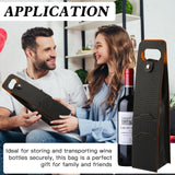 Portable Bottle Wine Gift Bag Champagne Beer Holder for Picnic Party, Christmas