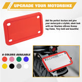 x xotic tech Motorcycle Silicone License Plate Frames, Motorbike License Plate Holder, Rust Proof, Rattle Proof, Weather Proof